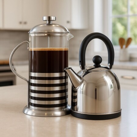 Pack Cafetera Francesa 800ml + Caldera Corrina 3 litros Pack Cafetera Francesa 800ml + Caldera Corrina 3 litros