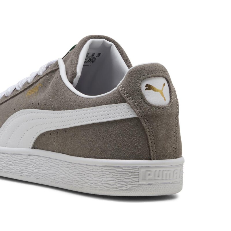 Zapatillas Puma Suede Classic Hombre Steel Gray-puma White