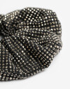 Skunzies Strass Scrunchie Con Strass - Plateado Hematite