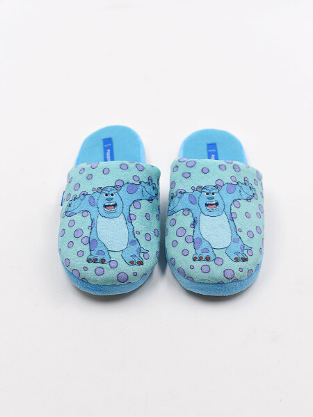 PANTUFLA INFANTIL DISNEY MONSTER TURQUESA