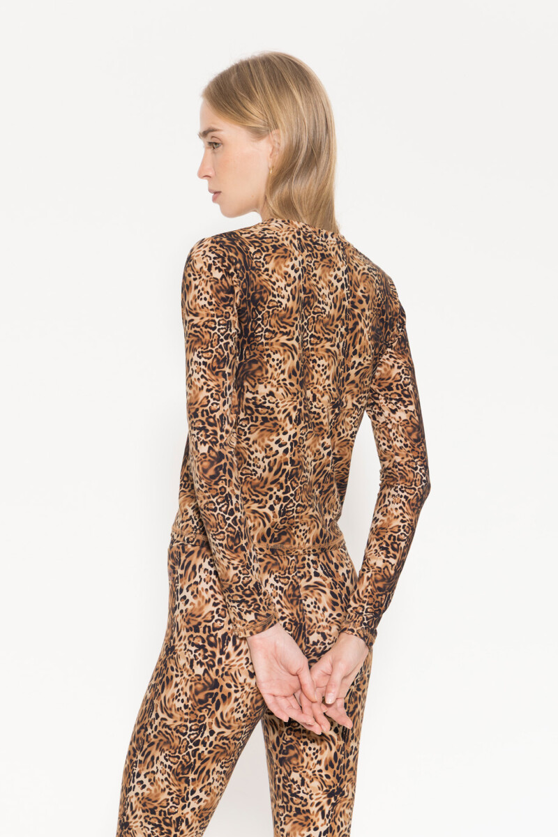 Remera Safari Leopardo