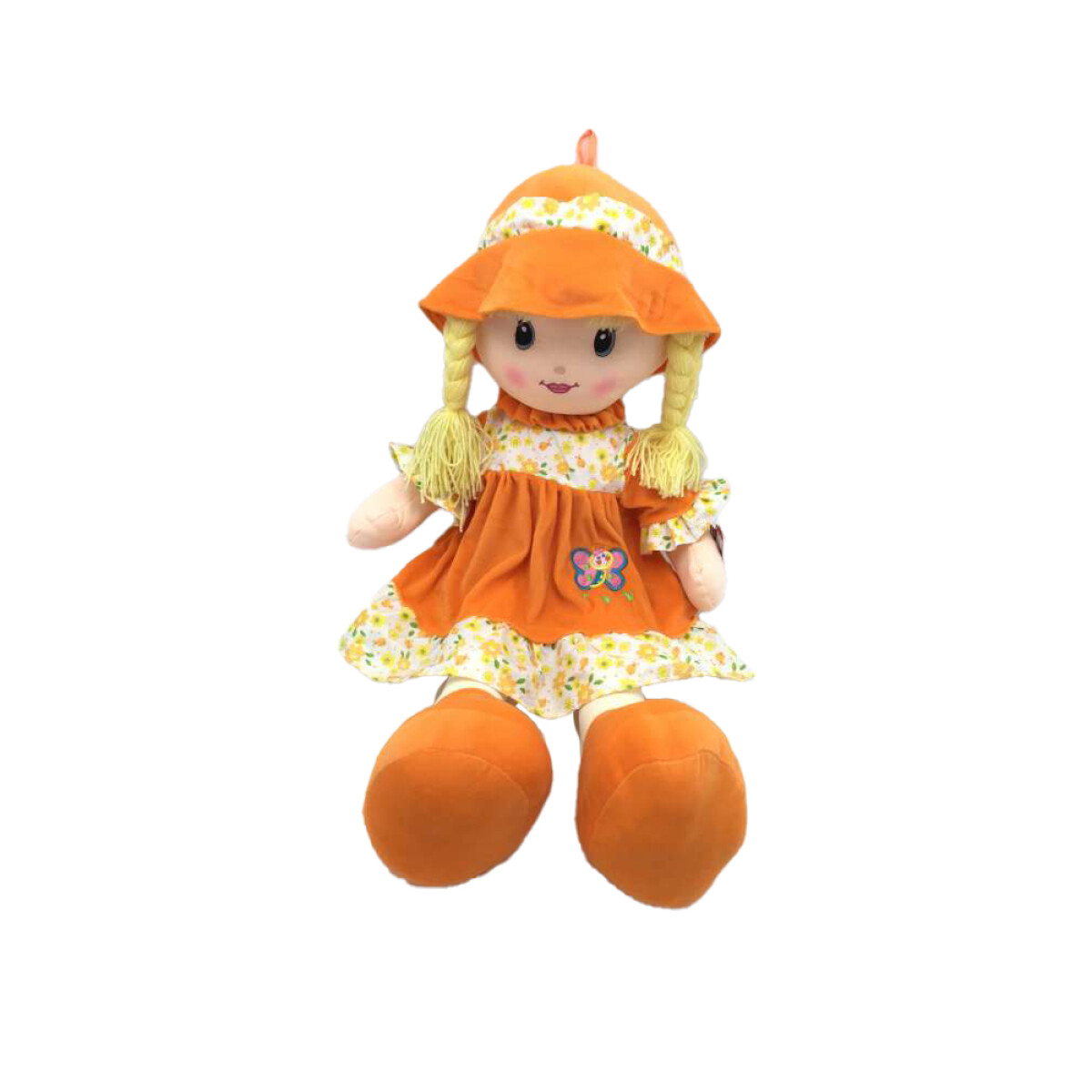 Muñeca con Gorro 80 cm Phi Phi - Naranja 