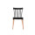 Silla Lizzy Lumax de comedor Super resistente Negro
