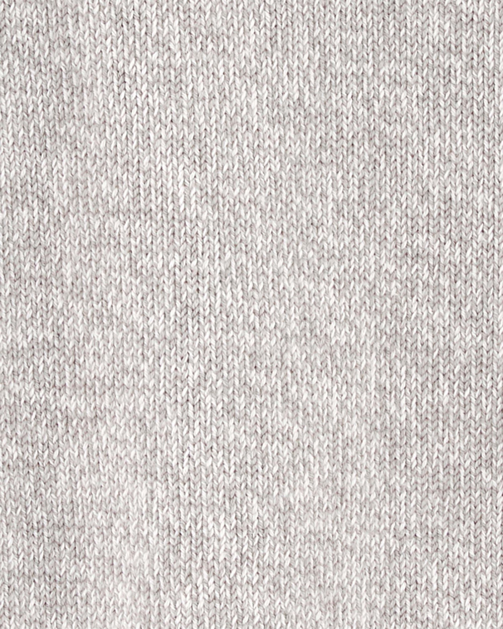 Buzo de algodón, gris jaspeado Sin color