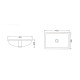 BACHA DE EMPOTRAR BL BR PORCELANA 47X35X20 000
