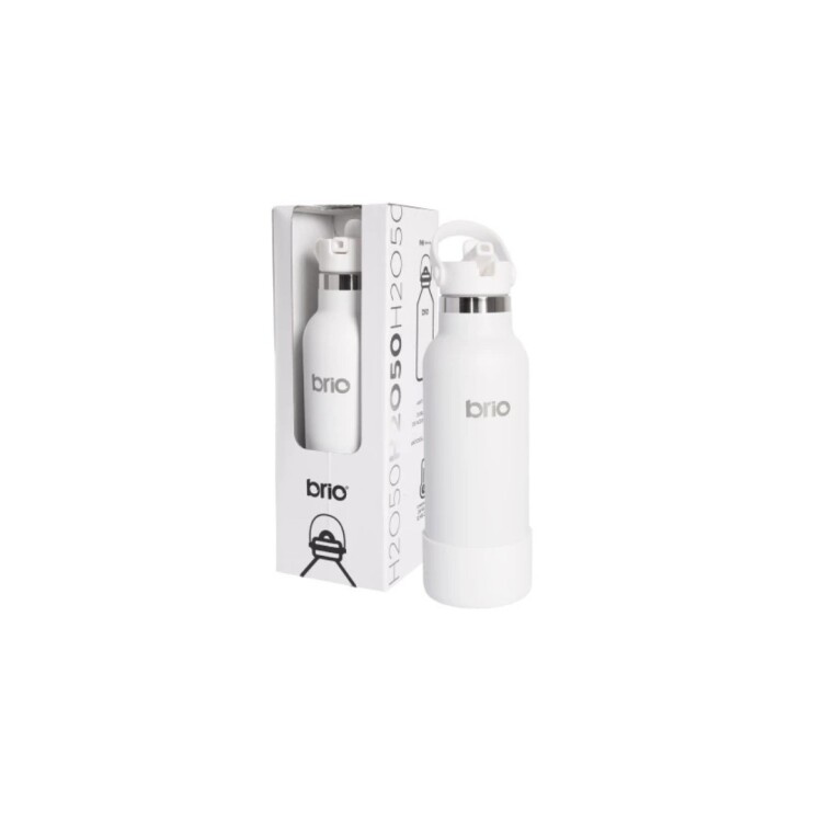 BOTELLA TERMICA BRIO 500ML BLANCO BLANCO