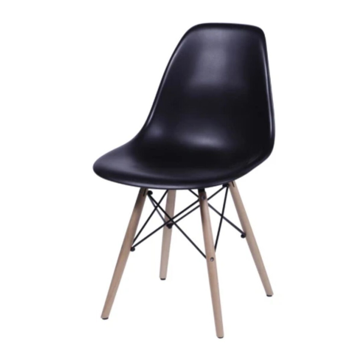 Silla Eames DKR Base En Madera Negra 
