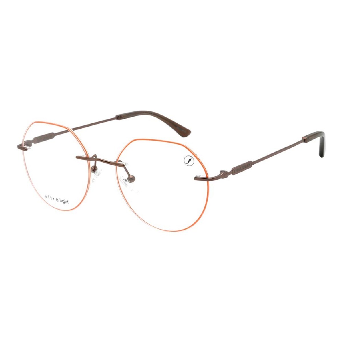 Lentes De Vista Ultralight Redondo De Acero Inoxidable 