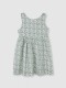 Vestido Flores Con Tirantes Piedra