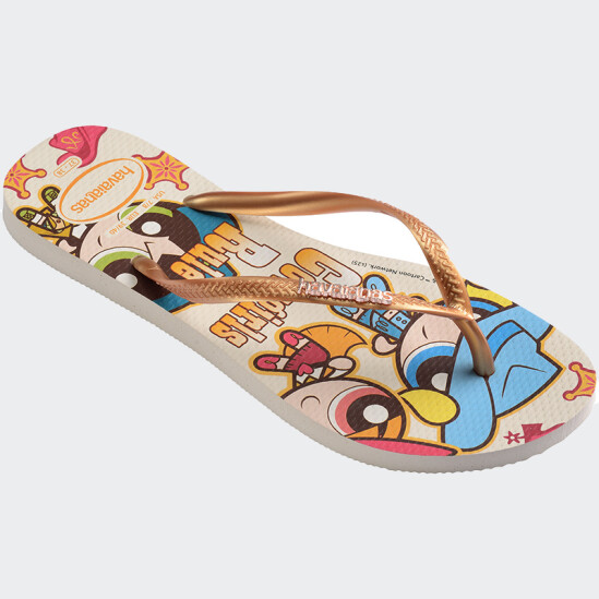 Ojotas Havaianas Warner Classics Slim Beige