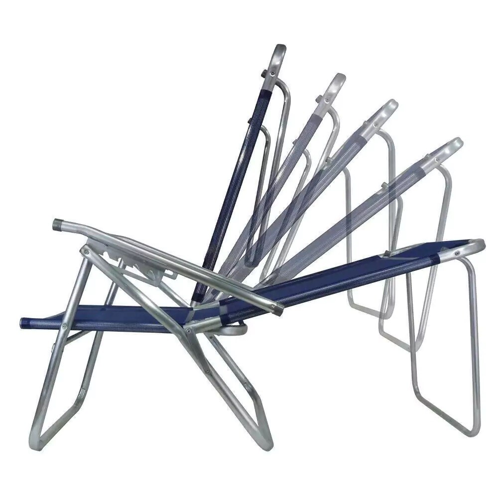 Reposera Alta en Aluminio Infinita Up c/Posiciones GRIS