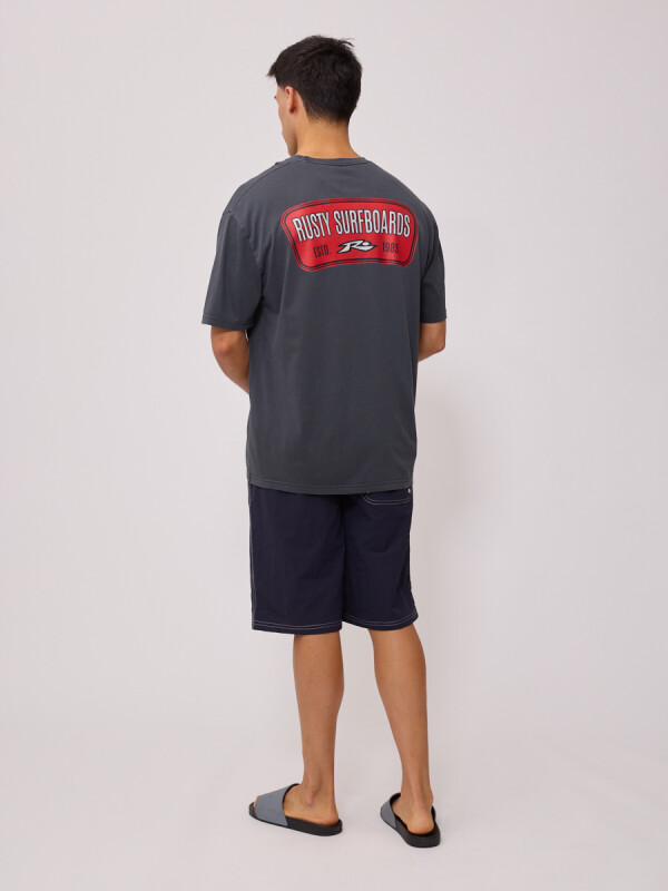 T-SHIRT POPIK RUSTY Gris