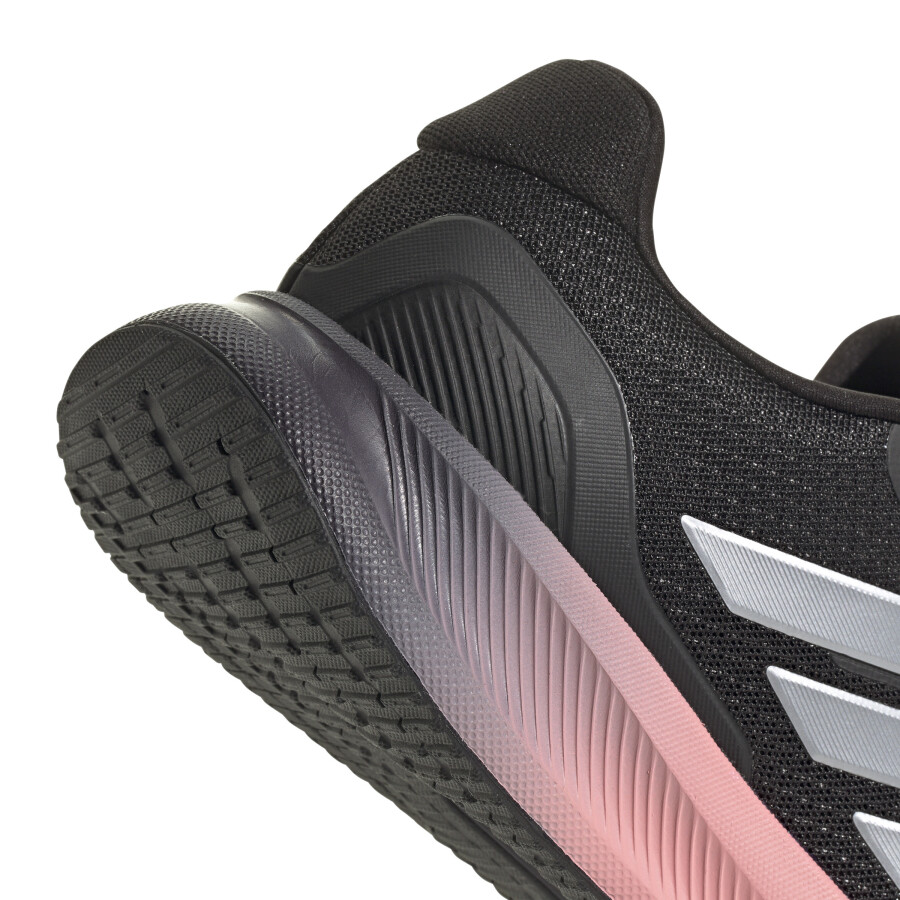 Championes de Mujer Adidas Runfalcon 5 Negro - Plateado - Anaranjado