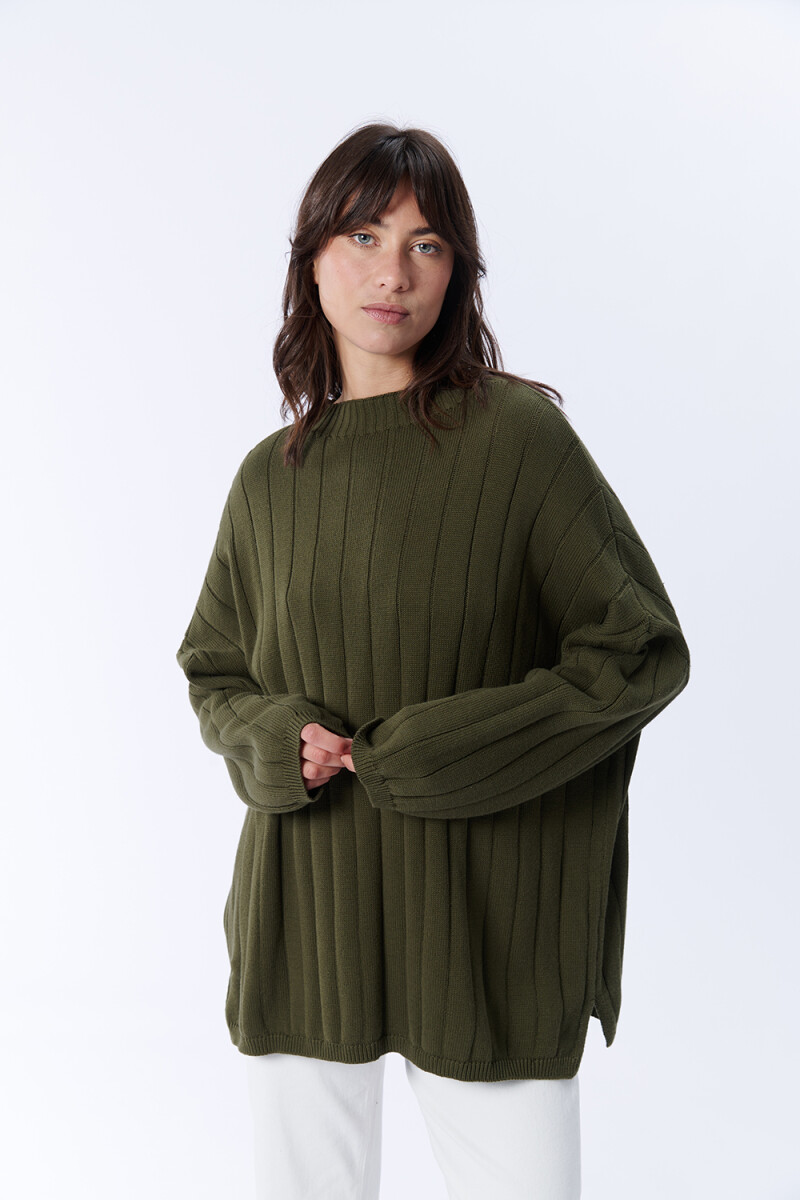 Buzo punto oversize - Verde 