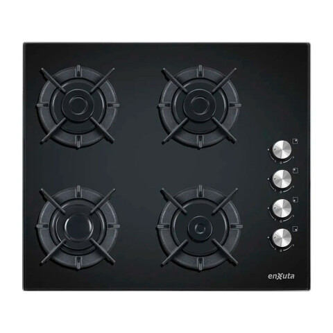 ANAFE ENXUTA DE EMPOTRAR AENX5542 4H Vidrio Negro S/Gas N/A
