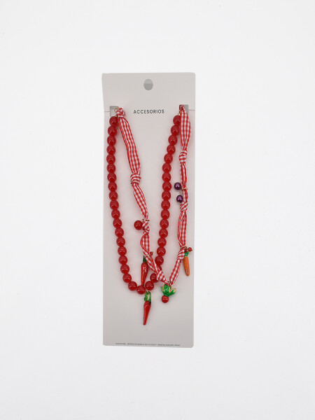 COLLAR ARTEMISA ROJO