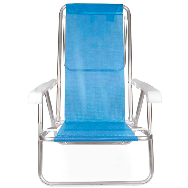 Set X 2 Sillas Reclinables 8 Pos. Alum. Sannet AZUL