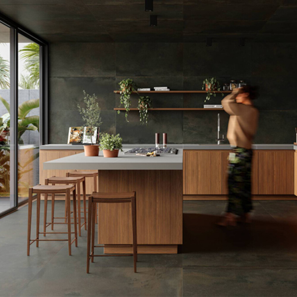 PORCELANATO RECTIFICADO CAIS OLEO AC 3D "A" 90x90 CM Porcelanato Rectificado Cais Oleo Ac 3d "a" 90x90 Cm