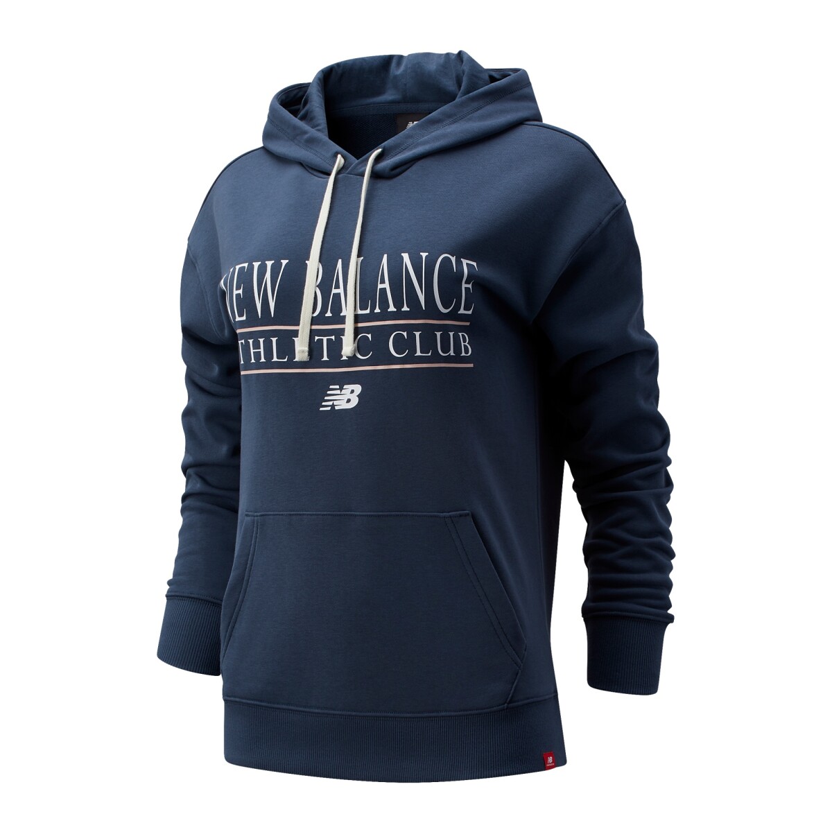 Canguro New Balance de Dama- ATHLETIC CLUB HOODIE-WT13508DOG - DEEP OCEAN GREY 