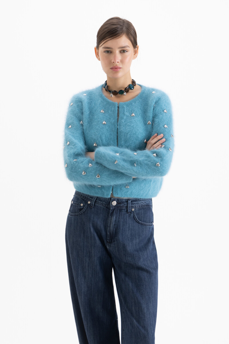 CARDIGAN JEWEL Celeste