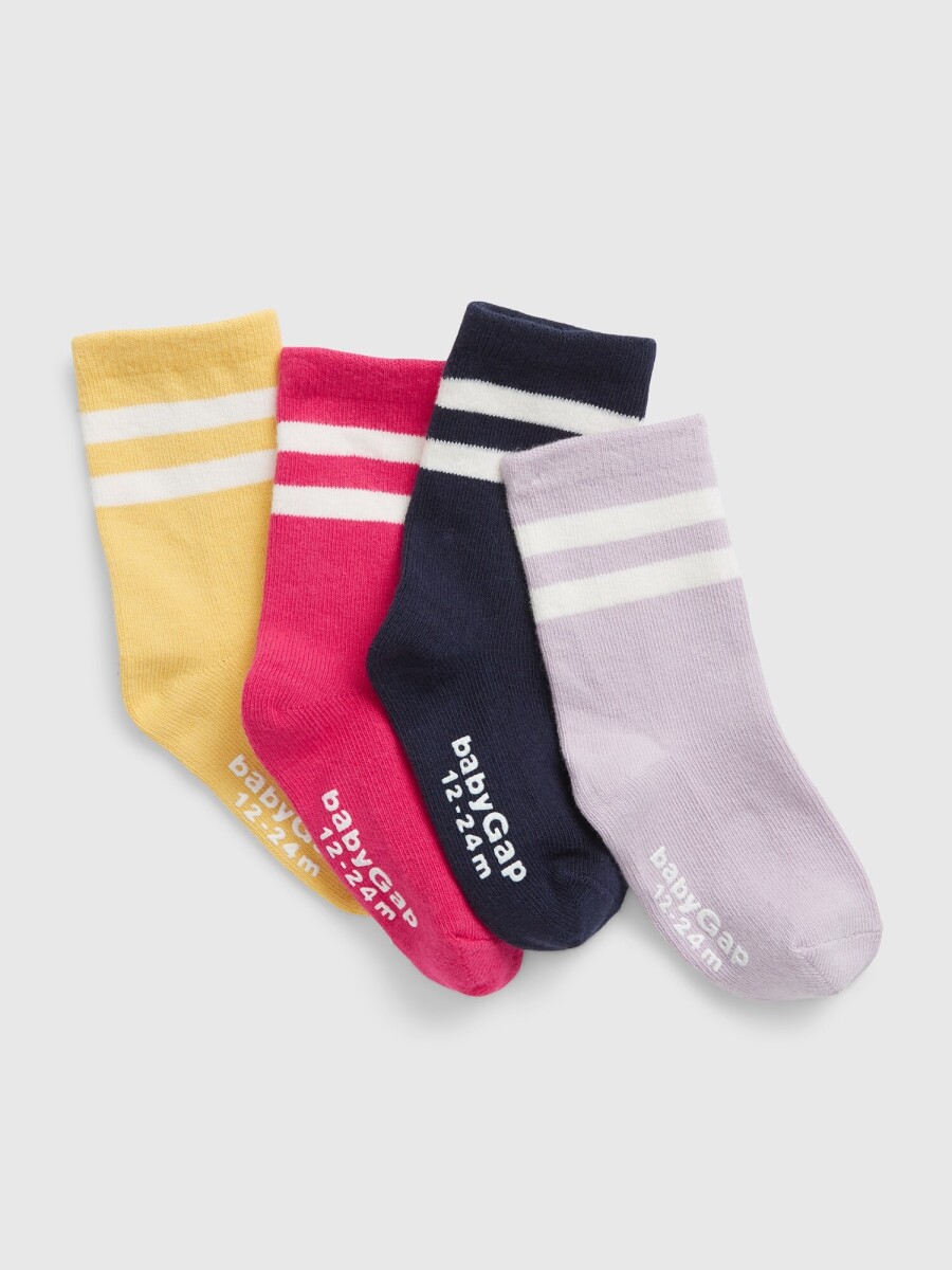 Medias Pack X 4 Toddler Niña - Multi 