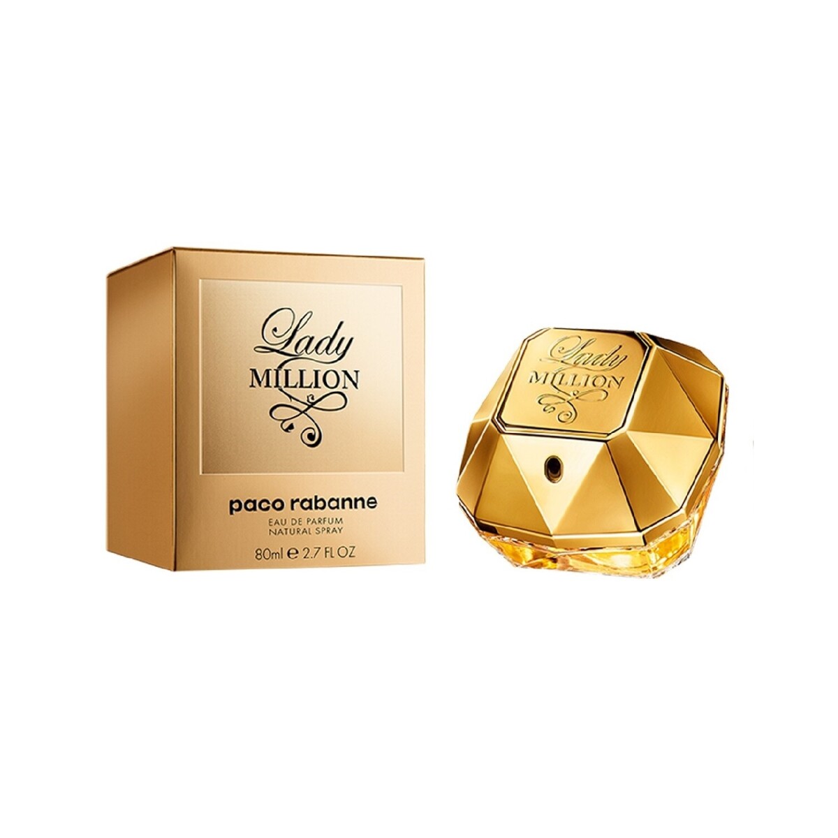 Perfume Paco Rabanne Lady Million 80ml + Obsequio 