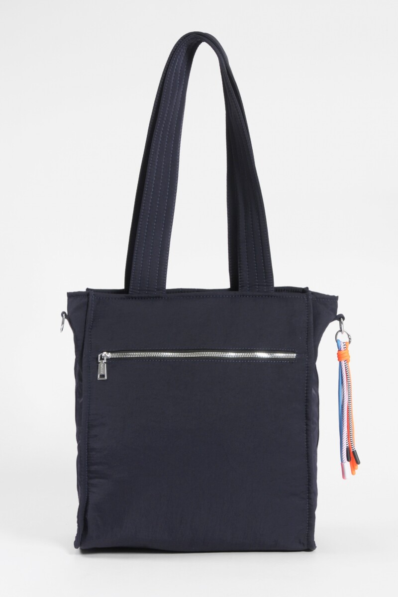Shopper matelaseada azul marino