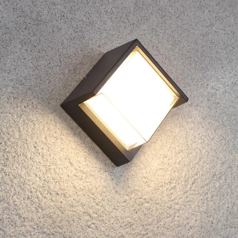 Lámpara de pared LED cuadrada IP65 12W luz neutra IX4544X