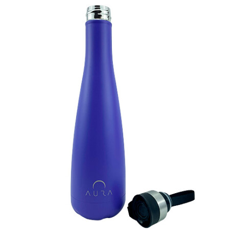 Termo Aura 750ML Tapón Botón Acero Inox VIOLETA