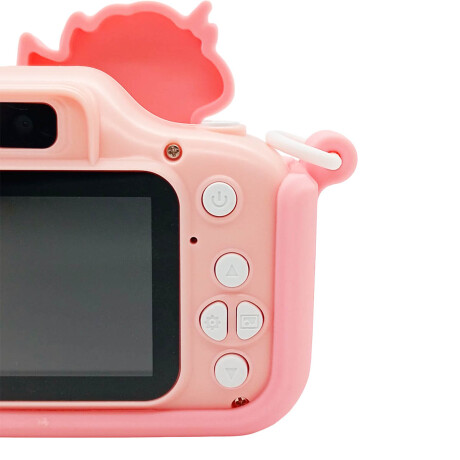 Cámara De Fotos Digital Infantil Memoria Interna Rosa2