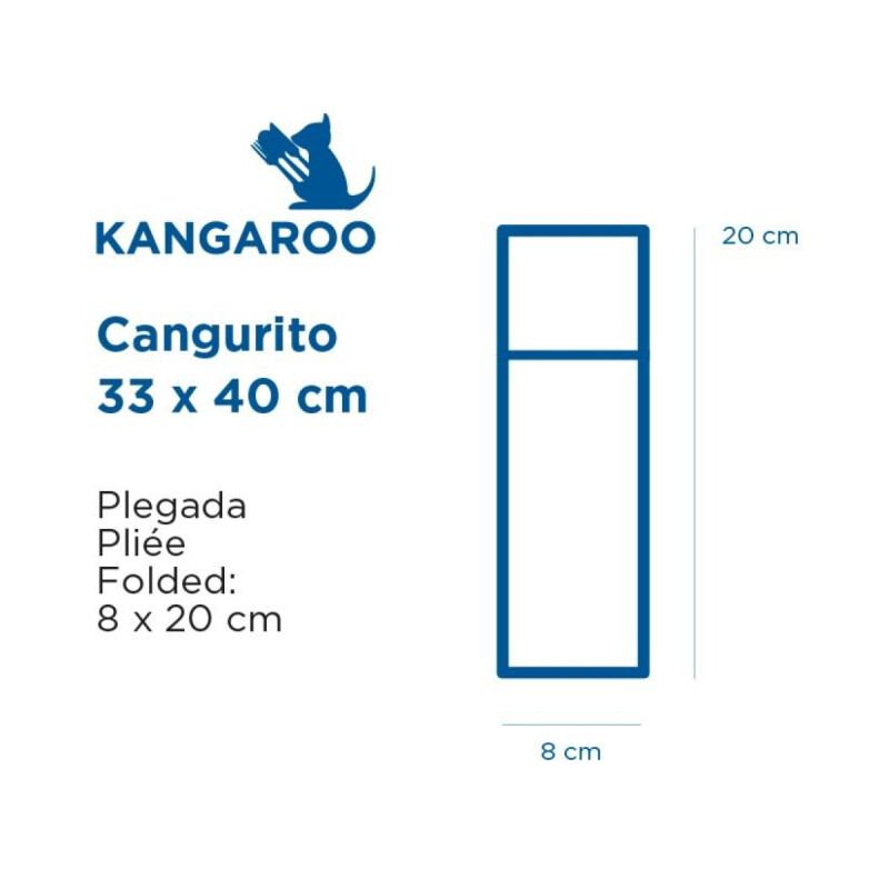 SERVILLETA KIWI AIRLAID CANGURITO 33x40 - 50 uds Servilleta Kiwi Airlaid Cangurito 33x40 - 50 Uds