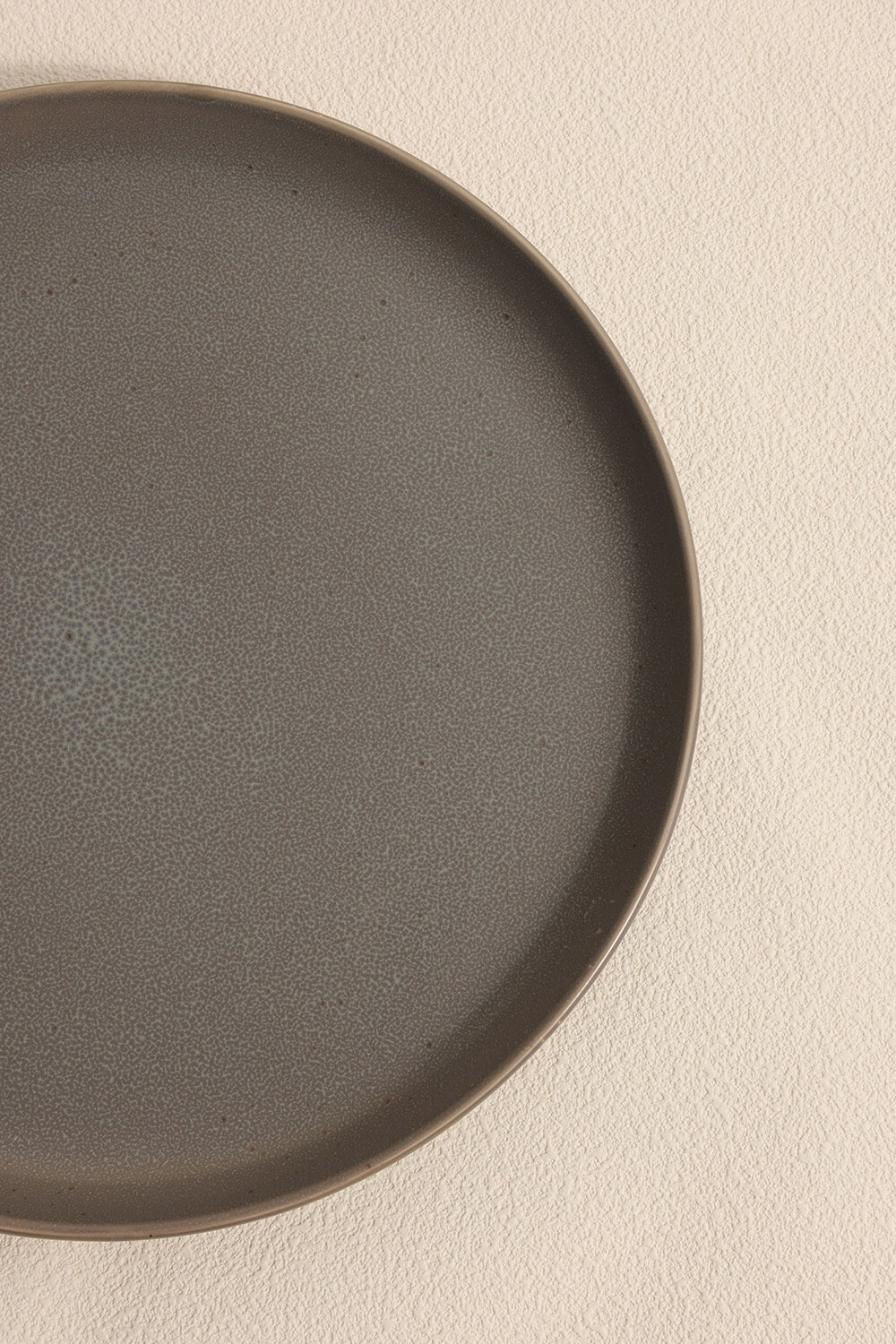 Plato Mesa Dark Grey Color Unico
