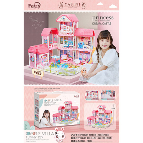 Casa de Muñecas Bay Dreamy 3 Plantas Muebles y Accesorios 001