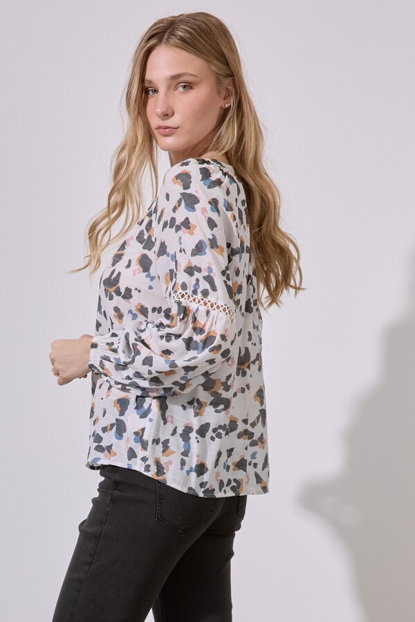 Blusa Flores BLANCO/MULTI