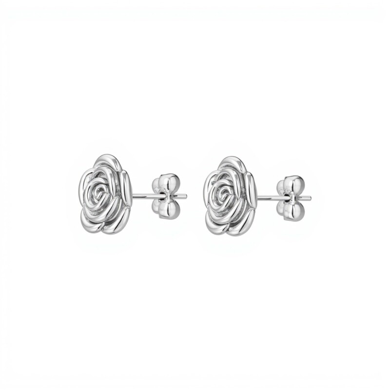 Caravanas Rosa - Plata 925 - CA4246 sinpiedra
