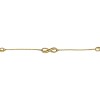 Pulsera Infinito-Oro bajo-Sin Piedra-PU8046 sinpiedra