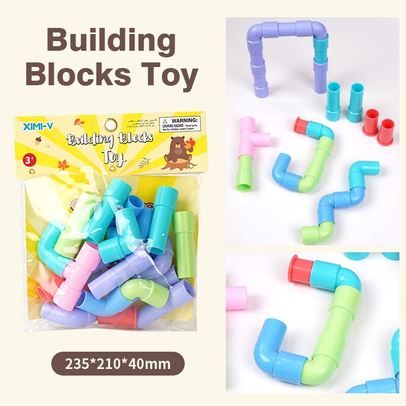 Bloques De Construcción - Tubos Coloridos Entrelazados Bloques De Construcción - Tubos Coloridos Entrelazados