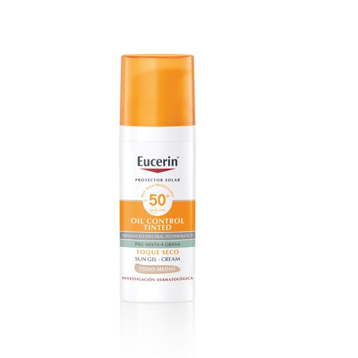 EUCERIN SUN FACE OIL CONTROL TINTED TONO única