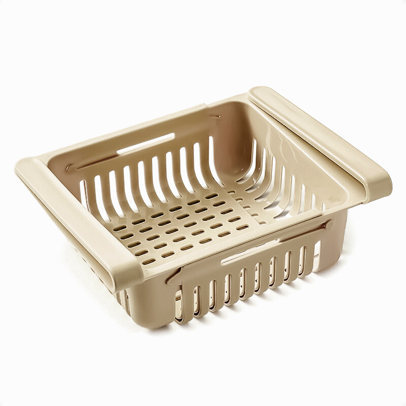Cajón Organizador Plástico para Heladera Marrón