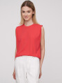 Remera Hortensia Rojo Coral