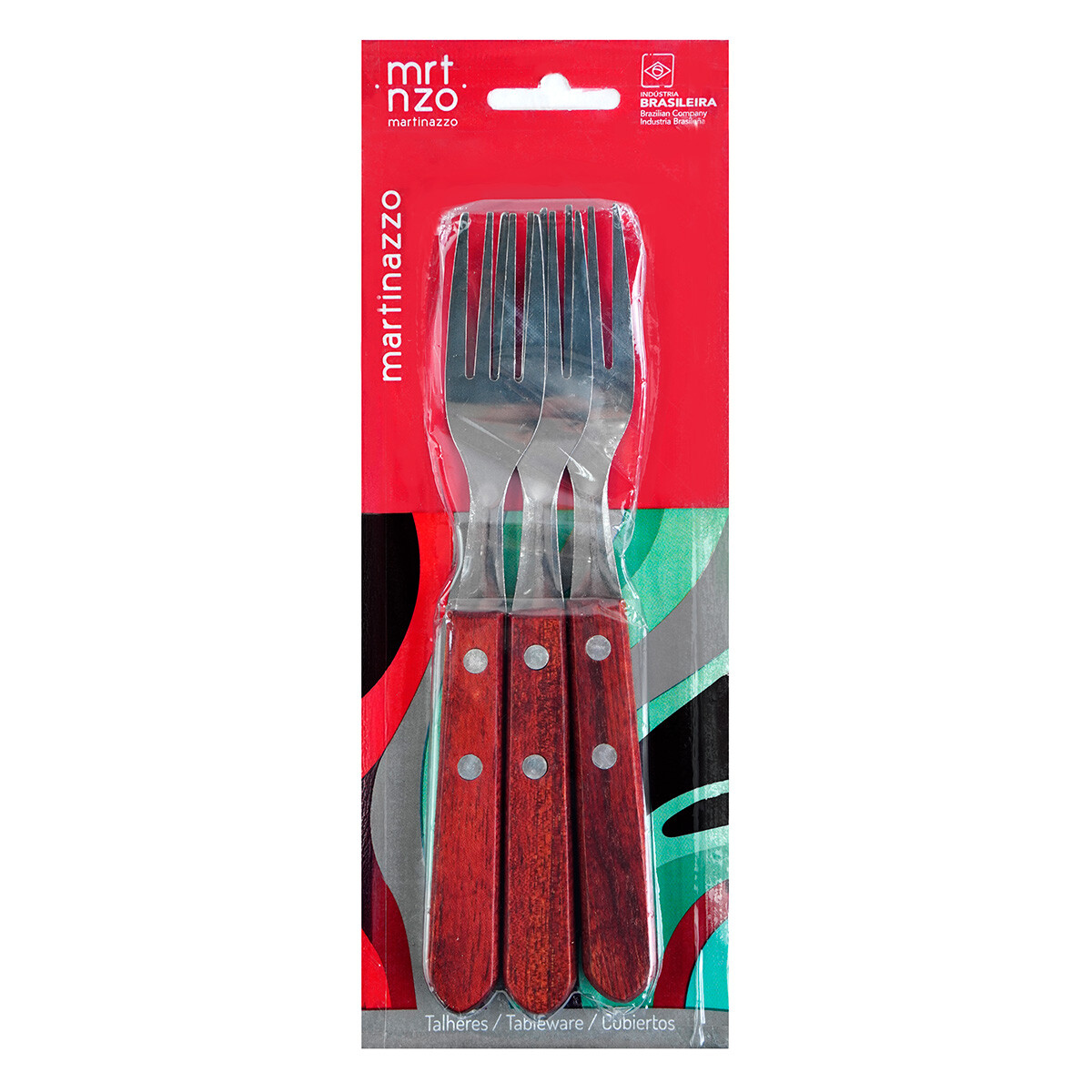 Tenedor x3 madera Martinazzo 