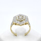 Anillo Oro 18K, Platino Y Brillantes Anillo Oro 18K, Platino Y Brillantes