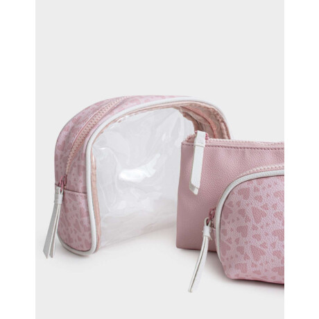 Set De Portacosméticos Rosa Viejo