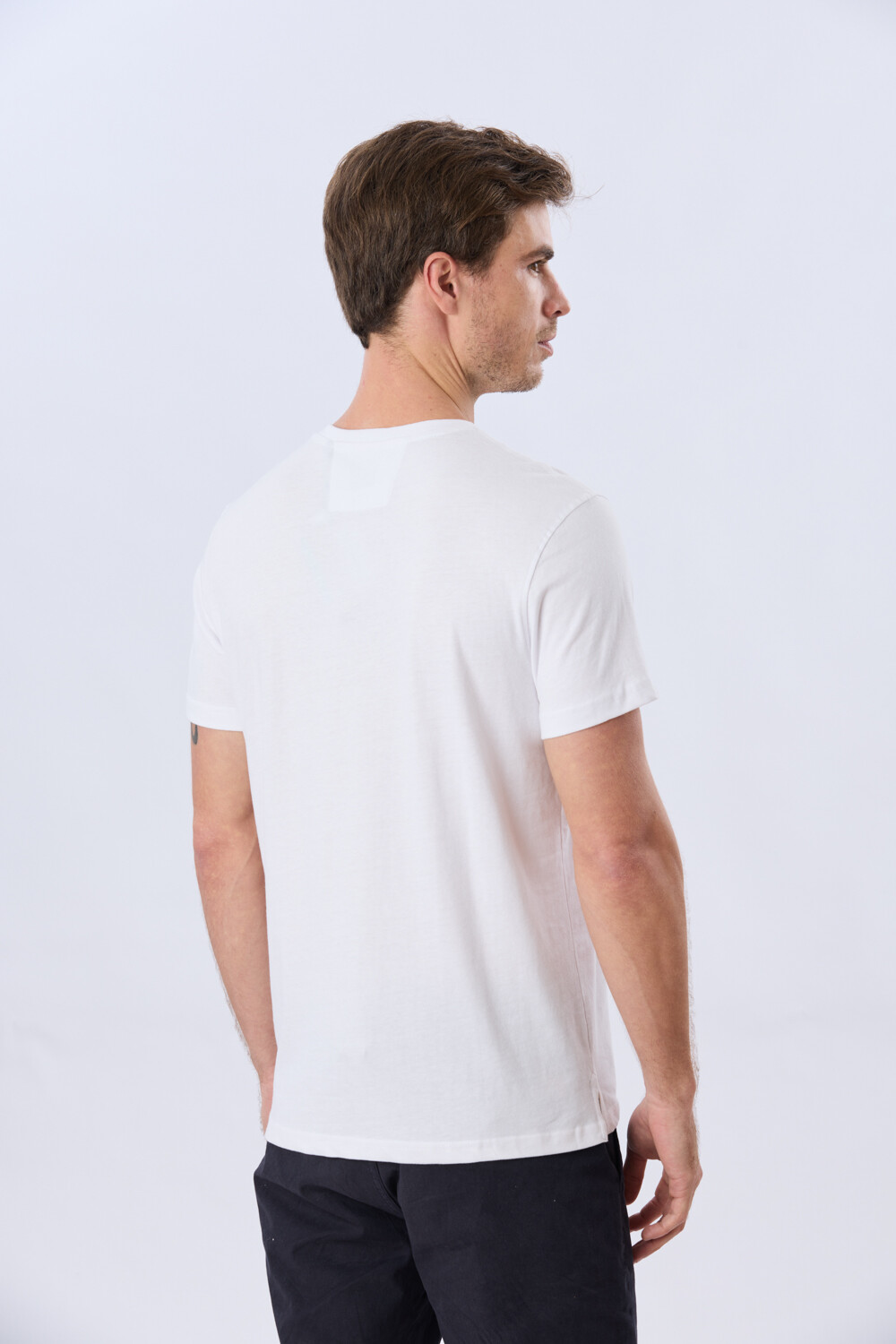 REMERA LISA DE ALGODÓN Blanco