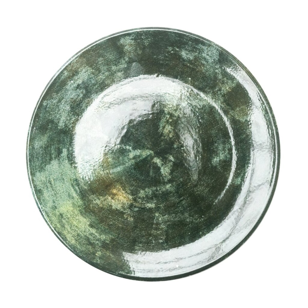 PLATO DE POSTRE D19CM MARBLE VERDE 