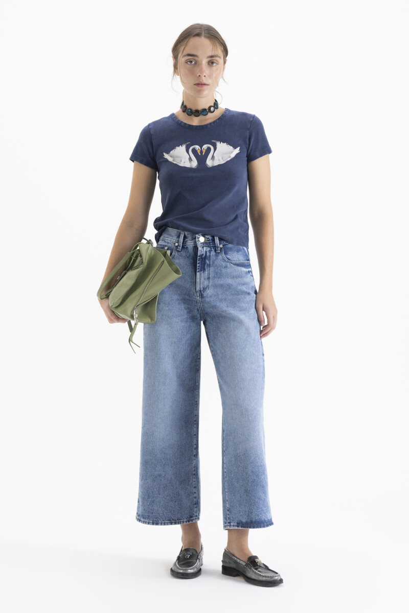 JEANS WIDE X BLUE Azul