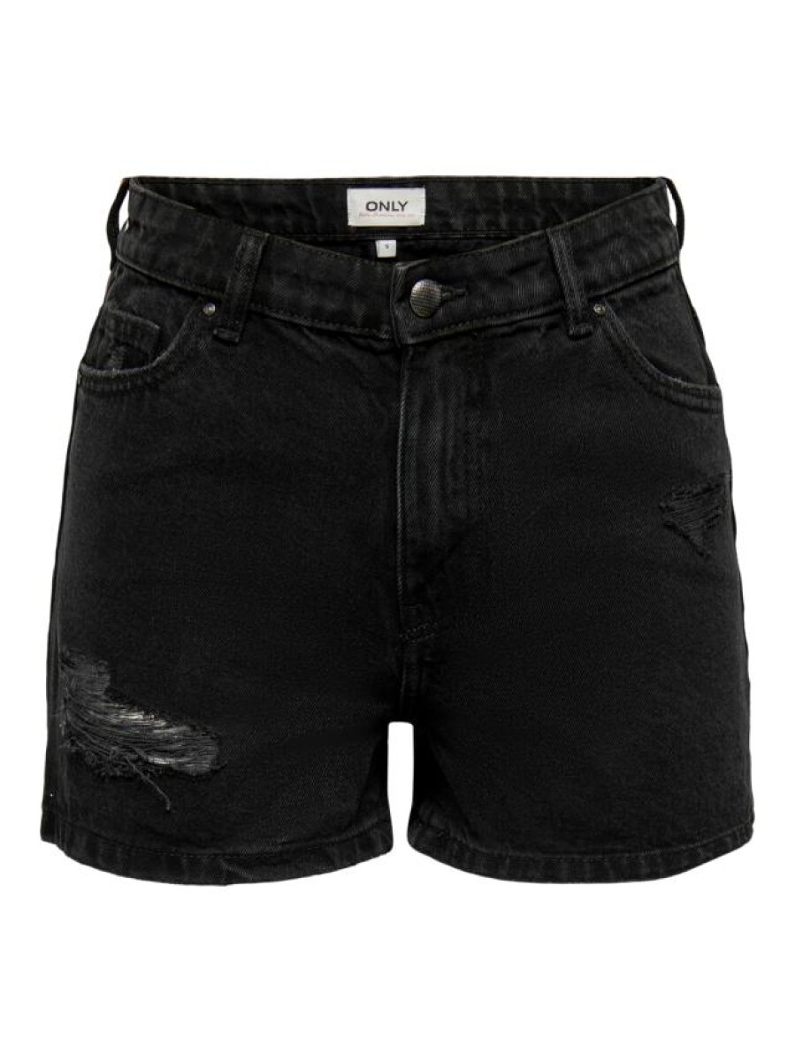 short jeans hw jagger - Washed Black 