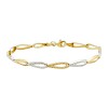 Pulsera Quebradiza Espiga-Oro bajo-Sin Piedra-PU8001 sinpiedra