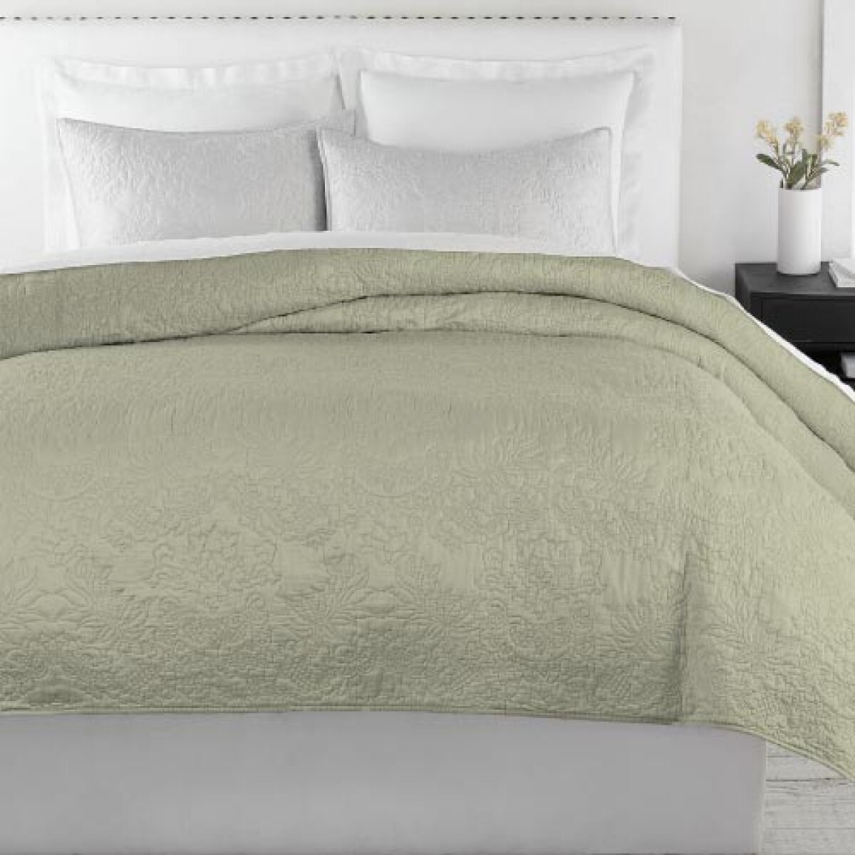 Colcha H&K - Portugal Queen - 240x260cm - Gris Grecia 