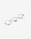 Sets Anillos Metal Anillo Set Metal - Plateado